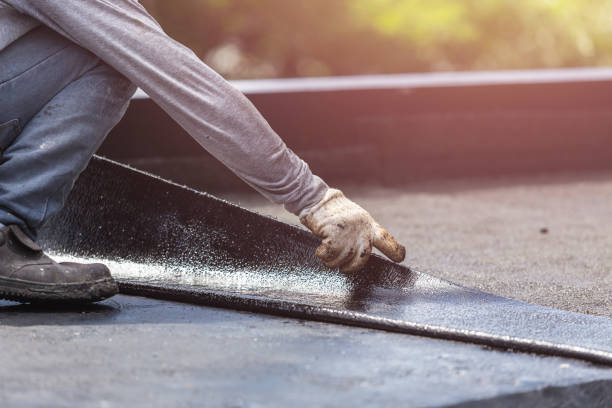 Professional Waterproofing technician working in Oregonia, OH